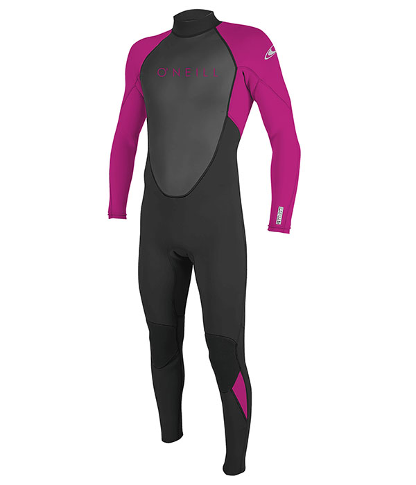 O'Neill Youth Reactor II 3/2mm Full Wetsuit Black/Berry