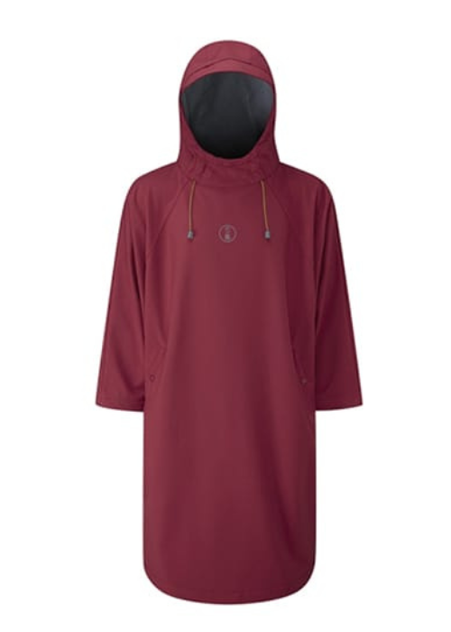 Untitled design (1) Fourth Element Storm Poncho - Burgundy - Image 1