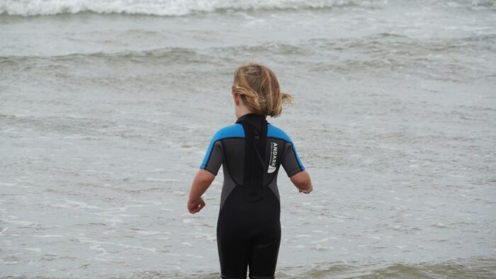 Andark Junior 3mm Blue Shortie Wetsuit - Image 8