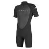 O'Neill Reactor Short Sleeve Spring Wetsuit Mens Black/Black