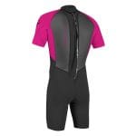 O'Neill Youth Reactor II 2mm Short Sleeve Spring Wetsuit Pink - Image 2