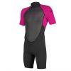 O'Neill Youth Reactor II 2mm Short Sleeve Spring Wetsuit Pink