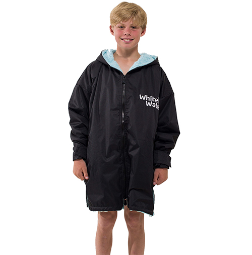WHITE WATER PRO KIDS BLACK WITH BLUE LAMBSWOOL LINING