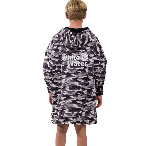 WHITE WATER PRO KIDS BLACK CAMO WITH BLACK COTTON TERRY LINING