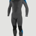 O'Neill Youth Epic 5/4mm Back Zip Full Wetsuit Black/Bali Blue