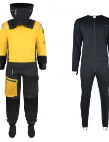 Typhoon PS440 HINGE ENTRY Drysuit Yellow - with Lightweight Undersuit