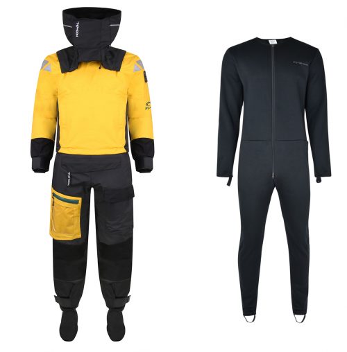 Typhoon PS440 HINGE ENTRY Drysuit Yellow - with Lightweight Undersuit