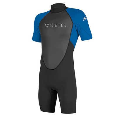 O'Neill Reactor Short Sleeve Spring Wetsuit Mens Black/Ocean