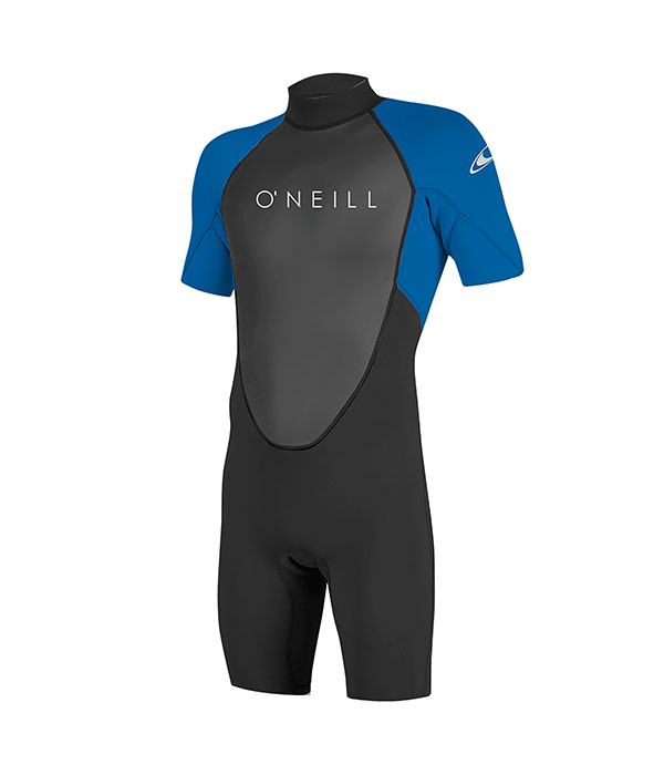 O'Neill Reactor Short Sleeve Spring Wetsuit Mens Black/Ocean