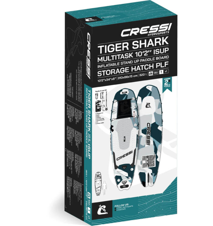 Cressi Tiger Shark 10'2" ISUP Set - Image 4