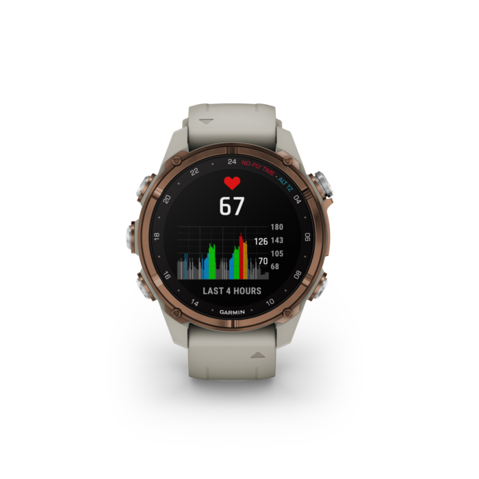 MK3i Descent Bronze PVD Titanium with French Gray Silicone Band