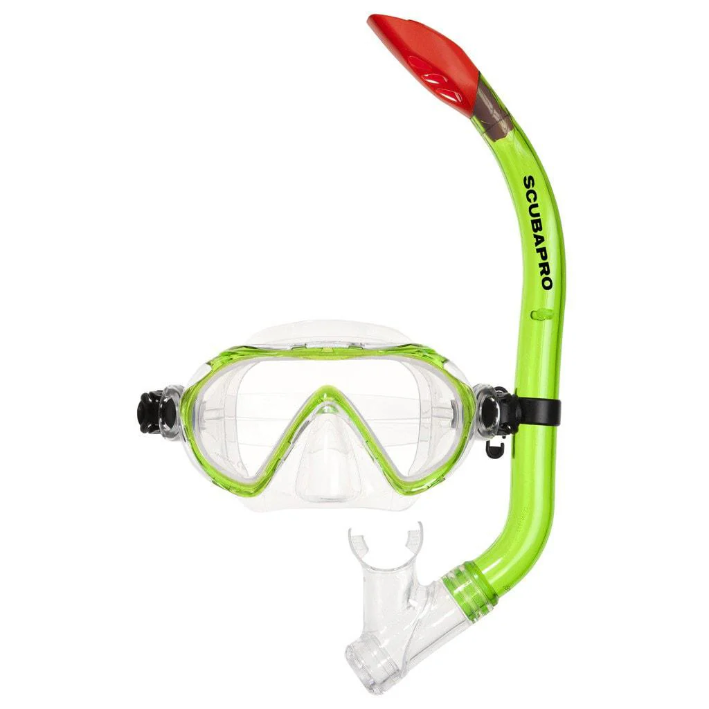 scubapro-spider-snorkelling-set-transparent-green