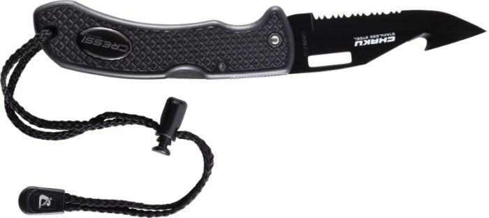 Cressi Chaku Knife - Black Electro Plated - Image 4