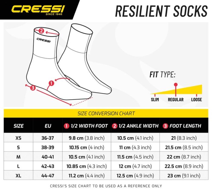 Cressi Resilient Socks 3mm - Image 3