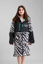 White Water Zebra Print Hard Shell Robe - Image 2