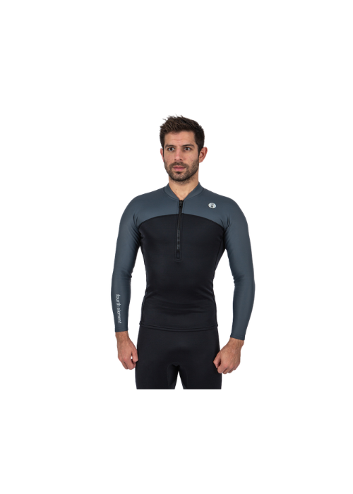 1 Men's Thermocline Long Sleeve Top - Front Zip - Image 1