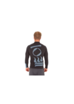 Men's Classic Fit L/S Hydro-T - Black/Ocean Blue - Image 4