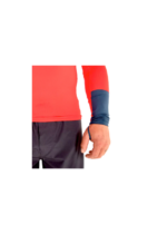 Men's Classic Fit L/S Hydro-T - Lava/Deep Blue - Image 5