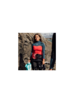 Women's Classic Fit L/S Hydro-T - Lava/Deep Blue - Image 6