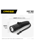 Cressi Hunt 1600 Dive Torch - Image 2