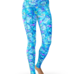 SpaceFish Army Womens Leggings - Turtle Tie Dye